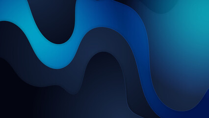 Abstract modern blue and black background. Vector illustration design for presentation, banner, cover, web, flyer, card, poster, wallpaper, texture, slide, magazine, and powerpoint.