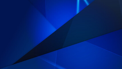 Fototapeta premium Abstract modern blue and black background. Vector illustration design for presentation, banner, cover, web, flyer, card, poster, wallpaper, texture, slide, magazine, and powerpoint.
