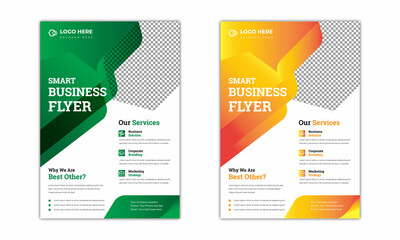 Business flyer layout template in A4 size. Flyer/Poster design, for template corporate business design. 