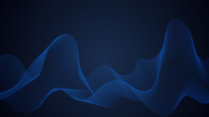 Abstract modern blue and black background. Vector illustration design for presentation, banner, cover, web, flyer, card, poster, wallpaper, texture, slide, magazine, and powerpoint.