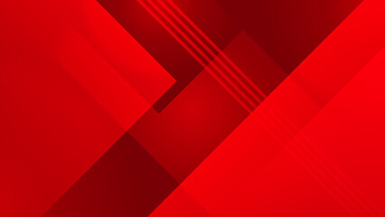 Abstract red vector background with stripes dots circles waves