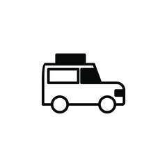 Cab, Taxi, Travel, Transportation Solid Line Icon Vector Illustration Logo Template. Suitable For Many Purposes.