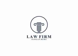 law firm logo template in white background