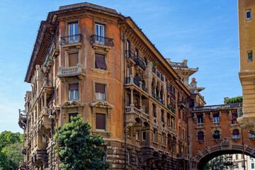 Fototapeta premium Quartier résidentiel à l'architecture de style à Rome