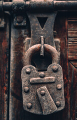old rusty lock