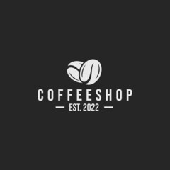 Coffee shop logo design vector	
