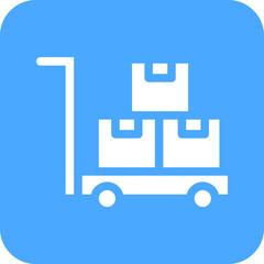 Trolley Vector Icon Design Illustration