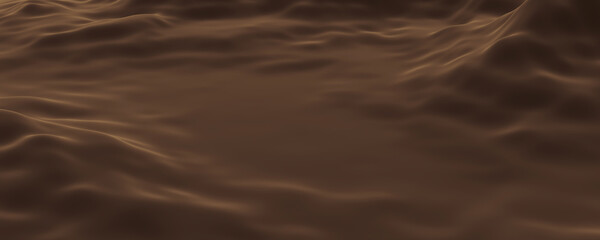 3D desert topography. Brown terrain.