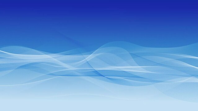 Abstract blue lines loop
