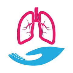 lung logo design vector for your business