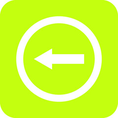 Go left Vector Icon Design Illustration