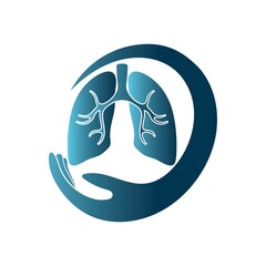 lung logo design vector for your business