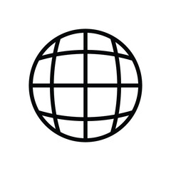 Global  Network Vector Icon,no internet icon