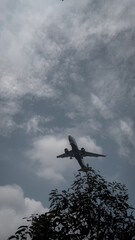 airplane in the sky
