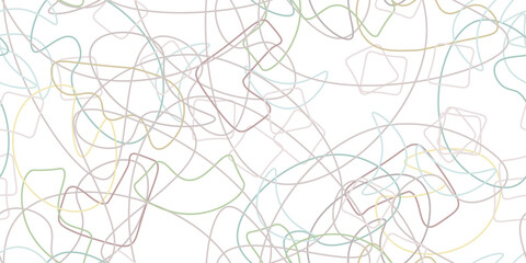 Chaotic Simple Seamless Pattern Textile One Line