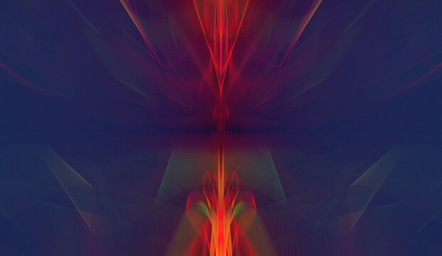 Abstract hologram lines vibrant background