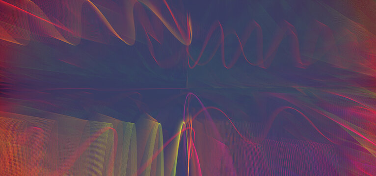 Abstract hologram lines vibrant background