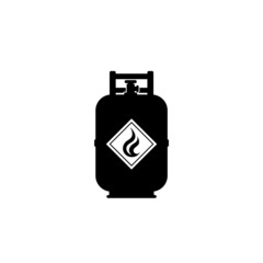 Propane gas tank icon isolated on white background