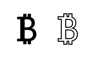 Bitcoin icon vector. bitcoin sign and symbol. payment symbol. cryptocurrency logo