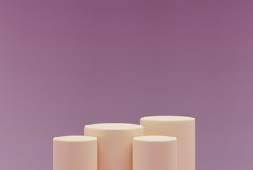 stand for cosmetic ib pink background