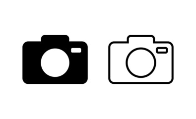 Camera icon vector. photo camera sign and symbol. photography icon.