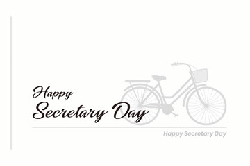 Fototapeta na wymiar Secretary Day or Admin Day. Holiday concept. Template for background, banner, card, poster, t-shirt with text inscription