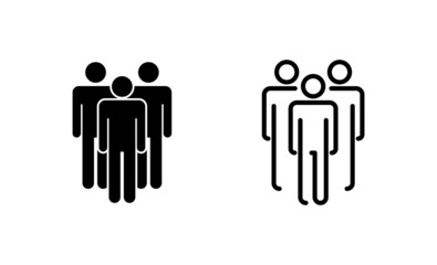 people icon vector. person sign and symbol. User Icon vector