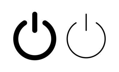 Power icon vector. Power Switch sign and symbol. Electric power
