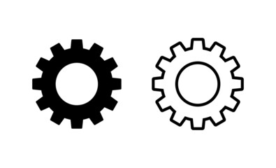 Setting icon vector. Cog setting sign and symbol. Gear Sign