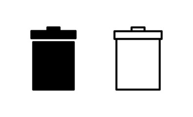 Trash icon vector. trash can icon. delete sign and symbol.