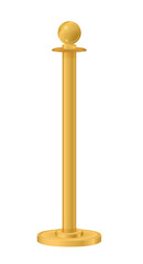 Retractable belt rack. Portable tape barrier. Red carpet with red ropes on golden stanchions. Exclusive event, movie premiere, gala, ceremony, awards concept. Vector