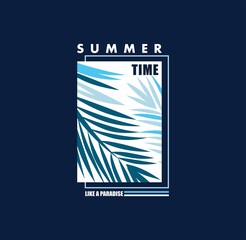 Summer Graphic California Beach Paradise summer sunshine typography gradient palm tree black background T shirt graphic Print Design Vector Poster,banner,