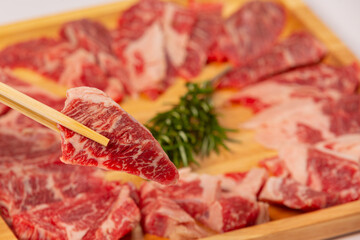 Fresh Sliced Beef, Premium Marble Pattern