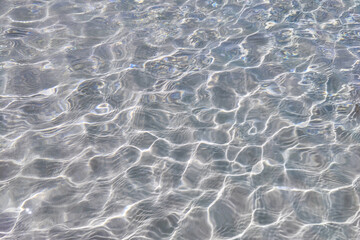 Sea Surface With Light Reflection and Water Ripple Patterns