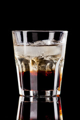 cocktail isolated on black