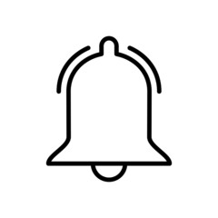 Bell Notification Icon Logo Design Vector Template Illustration