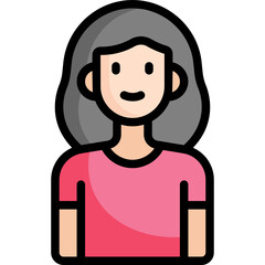 woman line icon