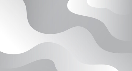 Abstract wavy gray color illustration. Dynamic web background with waves