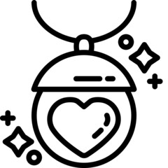 necklace line icon