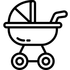 stroller line icon