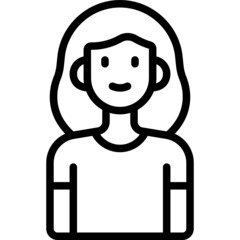 woman line icon