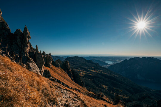 sunrise in the mountains