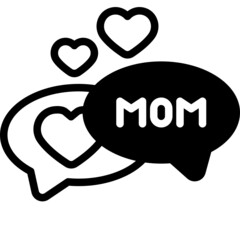 chat solid line icon