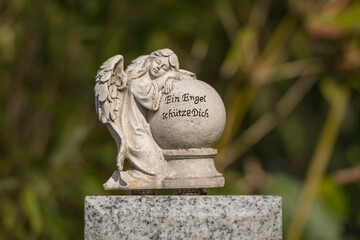 Fototapeta premium Friedhof, Grabstein, Statue 