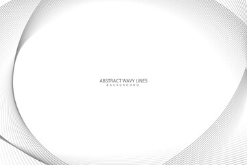 White background with wavy lines and copy space