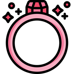 wedding ring Two Tone icon