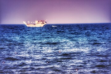 ship in the sea