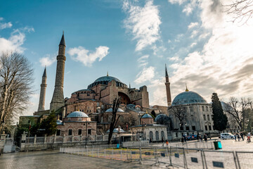 Hagia Sophia Mosque, Istanbul. Hagia Sophia was built in AD 537, during the reign of Justinian....