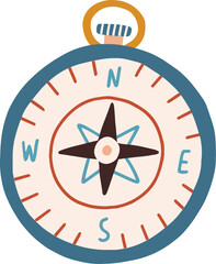 Сompass Colored Cartoon Illustration © Good Studio