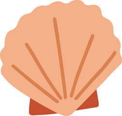 Obraz premium Seashell Cartoon Illustration